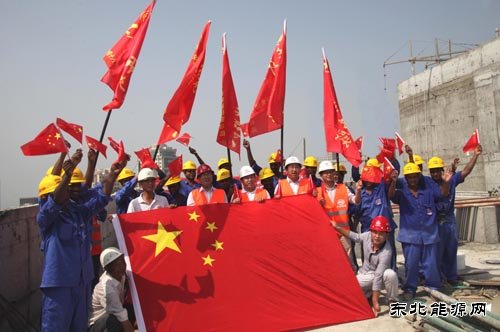 中企建设者在卡塔尔坚守向国庆“献礼”