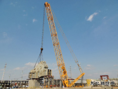 上海市嘉闵高架JMB2-6标蕰藻浜钢拱桥完成首个钢构件安装