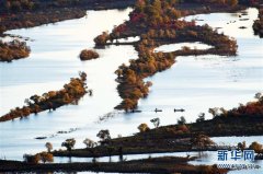 鸟瞰珍宝岛湿地“五彩浪漫季”