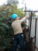 会泽金钟供电所紧急抢修20分钟恢复对用户的供电