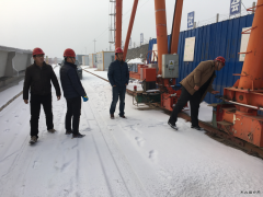 乌鲁木齐东二环路二标一分部进行年终岁末安全检查