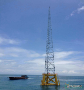 三峡新乐博体育广东阳江沙扒海上测风塔提前成功投运