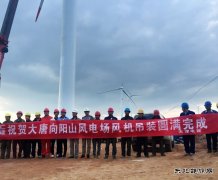 新乐博体育：向阳山项目风机吊装全部完成