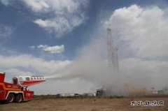 吉林油田驻长庆苏里格气田消防四中队安全演练