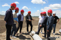 黑龙江省安泰公司监理检查组到安兴供电检查机井通电工程