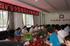 陕西煤矿安全监察局监察处处长陈平定一行深入下石节矿检查指导工