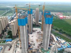 天津宝坻理想花园三期工程主体结构封顶