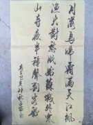 枫桥夜泊（书法）