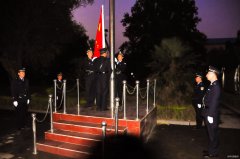 河南乐博体育义煤公司千秋煤矿：国旗飘飘送祝福