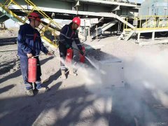 南露天煤矿剥离运行部电修队开展消防应急演练