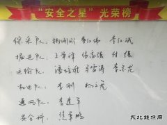 蒲白西固煤业：“安全之星”评选 激发规范操作活力