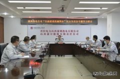 蒲洲热电公司党委开展“全面建设清廉国企”民主生活会专题学习