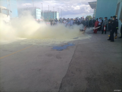 榆树泉煤矿：开展消防演练 增强自防能力