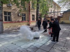 牛儿庄采矿公司经济保卫科消防培训实战演练保平安