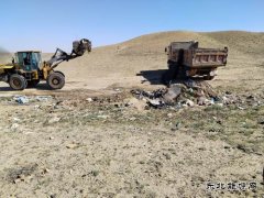 【我为群众办实事】库尔特乡布拉特村开展垃圾场清理整治工作