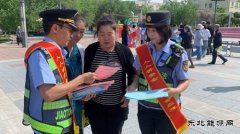 吉木乃执法大队联合地方部门开展安全生产咨询日活动