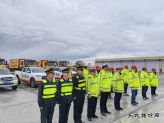 北屯执法大队组织开展2023年冬季除雪保畅联合应急演练