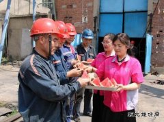 淮北双龙公司：清凉送一线 齐心保安全