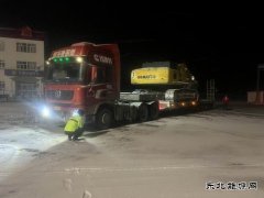 恰库尔图超限检测站不畏严寒-积极做好冬季大件运输许可勘验工作