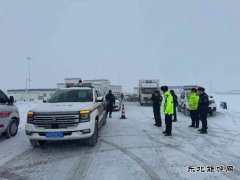 阿勒泰执法支队福海执法大队联勤保畅暖归途
