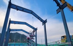 阿鲁科尔沁旗供电圆满完成南郊66千伏输变电工程钢结构吊装工作